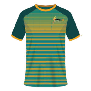 Round Neck Shirt Green Line