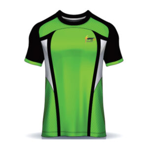 Round Neck Shirt Green Black
