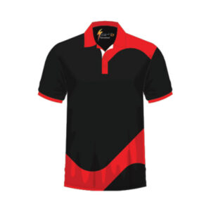 Polo Shirts Black & Red